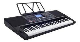 Teclado Musical Profissional 61 Teclas Sensitivas Usb 500