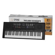 Teclado Musical Spring Tc-261 61 Teclas Preto 110v/220v - soundvoice