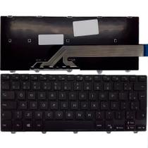 Teclado Notebook Dell Inspiron 14 3000, 3441, 3442, 3443, 3451, 3458, Preto-Br-Frame Pn: NSK-LQ0BC 1B