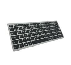 Teclado Notebook Lenovo 25213927 Com Frame - Prata