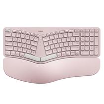 Teclado Nulea RT05B Bluetooth Ergonômico Split C-Pink
