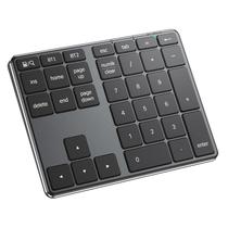 Teclado numérico Bluetooth iClever KP10 de alumínio para vários dispositivos Teclado numérico Bluetooth iClever KP10 de alumínio para vários dispositivos
