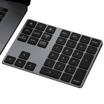 Teclado numérico Bluetooth JOYEKY recarregável de alumínio de 34 teclas