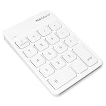 Teclado numérico Bluetooth Macally para laptop Mac Windows branco Teclado numérico Bluetooth Macally para laptop Mac Windows branco