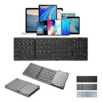Teclado Numérico Bluetooth Sem Fio Dobrável Fino Portátil