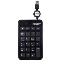 Teclado Numérico Bright 0134 - USB - Cabo Retrátil - Preto