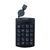 Teclado Numerico com Fio Retratil USB Preto Multilaser TC230