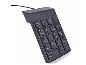 Teclado Numérico Com Fio Usb 1,25 Metros 18 Teclas Pequeno