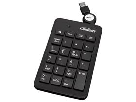 Teclado Numérico Conexão USB com Cabo Retrátil - Bright 0134 Teclado Numérico Conexão USB com Cabo Retrátil - Bright 0134