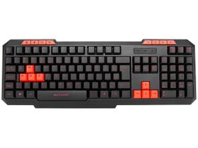 Teclado Numérico Gamer USB Multilaser Hotkeys Slim - ABNT 2 Preto e Vermelho TC242