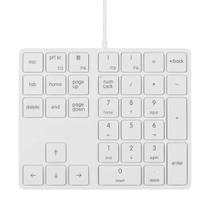 Teclado numérico Qisan 34 teclas Mini Wired para laptop/PC preto Teclado numérico Qisan 34 teclas Mini Wired para laptop/PC preto