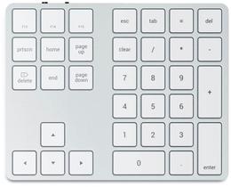 Teclado Numerico Sem Fio Satechi ST-Xlabks - Prata