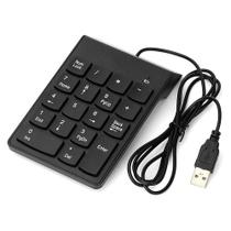 Teclado Numérico Usb 2.0 Com Fio e 18 Teclas