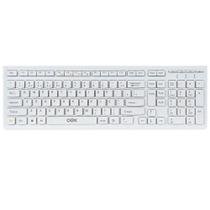 Teclado Oex Flat Padrão ABNT2 Slim USB TC-300 Branco