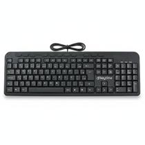 Teclado Office Keytime MM KeyCraft USB 2.0 Teclas Multimídia Full Size Preto - KYT00010