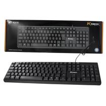 Teclado Office Ktrok C/Fio Usb Preto Layout Abnt2 Português