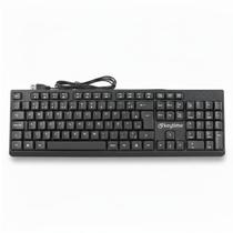 Teclado Office Membrana Keytime TypeFlow Full Size USB 2.0 Preto - KYT00009