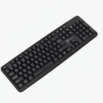 Teclado Office R8 com Fio Usb Abnt2 Silencioso para computador notebook Escola Trabalho