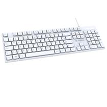 Teclado Office Slim Branco K15 Cabo USB 2.0 1.5 m Fortrek Teclado Office Slim Branco K15 Cabo USB 2.0 1.5 m Fortrek