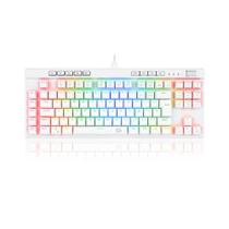 Teclado Óptico Gamer Redragon Magic Wand Pro Switch Azul RGB USB Branco