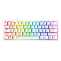 Teclado Óptico-Mecânico Gamer Razer Huntsman Mini, Chroma, Razer Switch Purple, US, USB Tipo-C, Mercurio Branco - RZ03-03390300-R3M1
