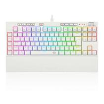 Teclado Óptico Mecânico Redragon Broadsword Pro, RGB, Switch Vermelho, ABNT2, Branco Teclado Óptico Mecânico Redragon Broadsword Pro, RGB, Switch Vermelho, ABNT2, Branco