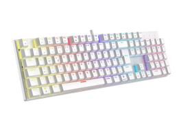 Teclado Orion V2 com Fio USB Branco com Iluminação Teclado Orion V2 com Fio USB Branco com Iluminação