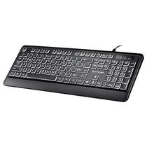 Teclado para Baixa Visão Letras Grandes Com Led Retroiluminado