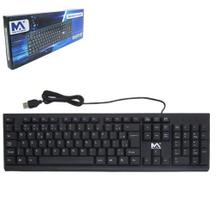 Teclado para computador com fio usb 107 teclas maxmidia na caixa - DYNASTY