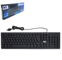 Teclado para computador maxmidia com fio usb 107 teclas na caixa - Dynasty