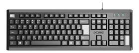 Teclado Para Computador - Pcyes Cor De Teclado Preto