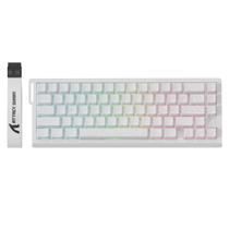 Teclado para jogos ATTACK SHARK X68 PRO HE Wireless Branco