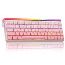 Teclado para jogos AULA HERO 68 HE 60% com fio e retroiluminação RGB