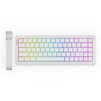 Teclado para jogos EPOMAKER HE68 Lite Hall Effect com fio branco