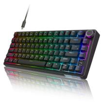 Teclado para jogos RK ROYAL KLUDGE R75 com fio mecânico 75%