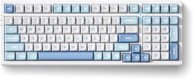 Teclado para jogos sem fio MCHOSE G98 PRO com tri-mode azul e branco