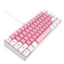 Teclado para jogos Snpurdiri 60% Wired True RGB Mechanical Feel