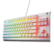 Teclado para jogos SteelSeries Apex 3 TKL branco RGB à prova d'água Teclado para jogos SteelSeries Apex 3 TKL branco RGB à prova d'água