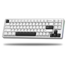 Teclado para jogos Womier S-K71 75% em liga de alumínio branco