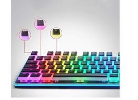 Teclado para laptop, teclado mecânico RGB para jogos, interruptor vermelho com retroiluminação RGB verdadeira, antirfantasma, teclado com fio para dig Teclado para laptop, teclado mecânico RGB para jogos, interruptor vermelho com retroiluminação RGB verdadeira, antirfantasma, teclado com fio para dig