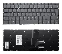 Teclado Para Notebook Lenovo Yoga 14-520 IdeaPad 330-14IKB Idea Pad 330-14, Cor Cinza, Abnt2 BR