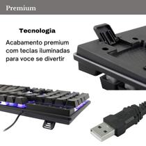 Teclado Pc Gamer C/Led Rgb Qwerty Portugues Brasil Premium