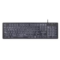 Teclado Perixx PERIBOARD-317ES LED com fio retroiluminado QWERTY