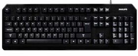 Teclado philips usb c/ superficie de alto brilho - preto Teclado philips usb c/ superficie de alto brilho - preto