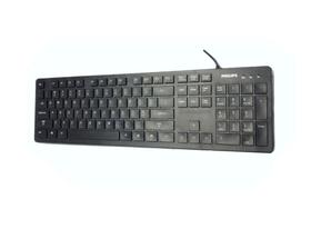 Teclado philips usb com fio spk6302b preto