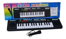 Teclado Piano Infantil Com Microfone Musical Educativo - Fungame