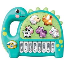 Teclado Piano Infantil Dinossauro Educativo Com Sons De Animais Dm Toys Teclado Piano Infantil Dinossauro Educativo Com Sons De Animais Dm Toys