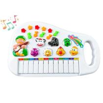 Teclado Piano Infantil Musical Luz Som Bicho Animais Bebe