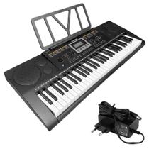Teclado Piano Musical 61 Teclas 500 Ritmos E 80 Músicas - MXT Teclado Piano Musical 61 Teclas 500 Ritmos E 80 Músicas - MXT