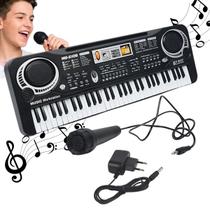 Teclado Piano Musical 61 Teclas Infantil Com Microfone LCD Gravador Educativo Iniciante Kizumba Teclado Piano Musical 61 Teclas Infantil Com Microfone LCD Gravador Educativo Iniciante Kizumba